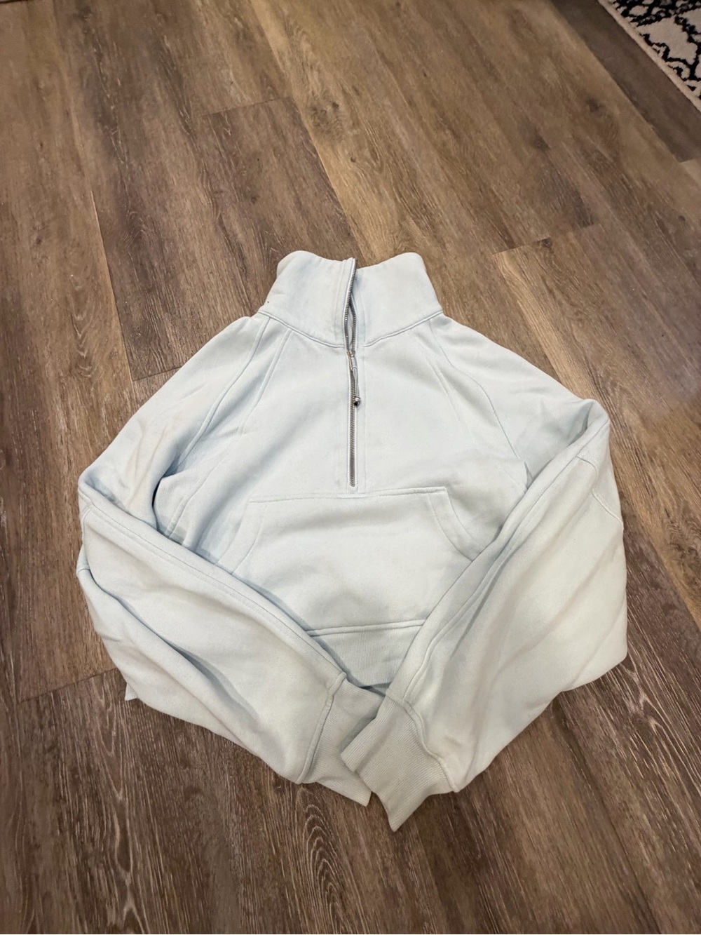 lululemon athletica Light Blue Half-Zip Sweatshirt